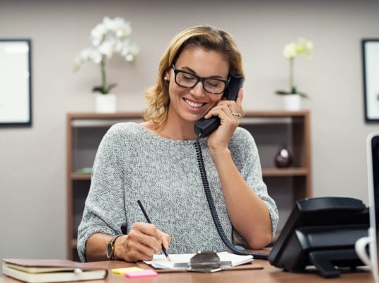 WOMAN ON PHONE